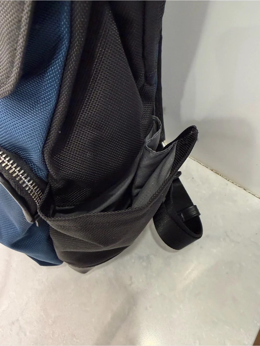 TUMI Elise Backpack Navy Blue & Black Nylon
